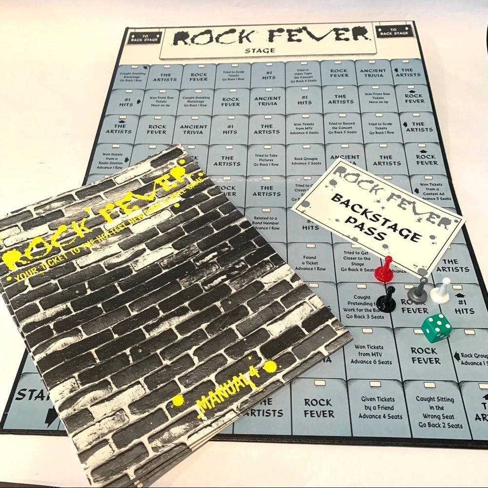 Rock Fever Board Game 1990 - Picture 2 of 8